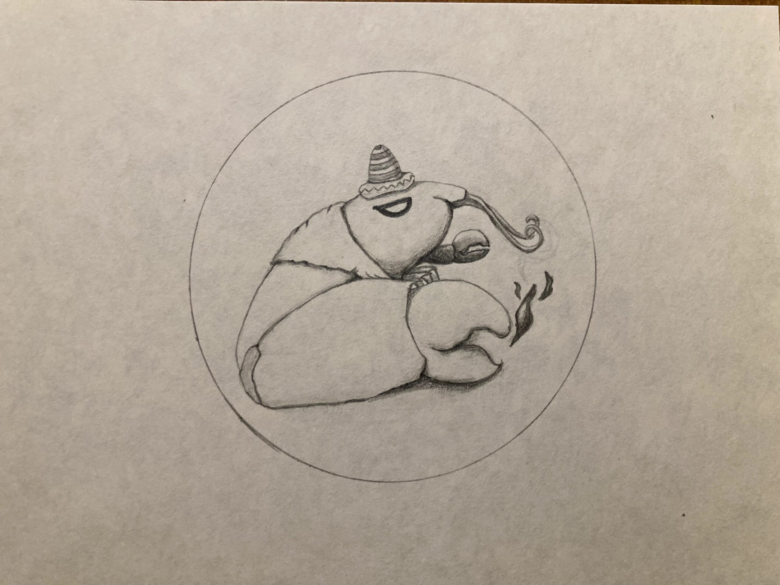 Disegno fun gambero pistola